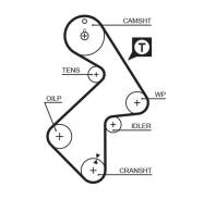 ������ ��� Toyota Avensis, Camry, Carina, Harrier 3S/4S/5S 163x26,7 Gates 5202XS 5202XS ����