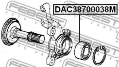 ��������� ��������� 38x70x38 | ����� ����/��� | Toyota, Daihatsurush J200E, J210E, Avanza F65, GRAN MAX S401, S402, LITE Febest DAC38700038M DAC387000...