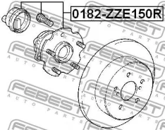 ���������� �������! ������ Toyota Corolla 1.6 07 �-�� Febest 0182ZZE150R 0182ZZE150R ����