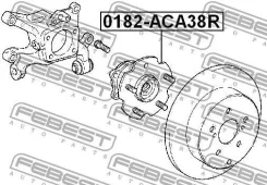 ������� | ��� ����/��� | Scion, Toyota, Lexusrav4 (NAP) ASA4, ES350, 300H(JPP AXZH1, GSZ10, IM, I Febest 0182ACA38R 0182ACA38R ����