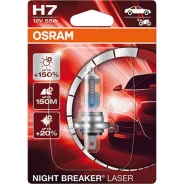 ����, ������ 64210NL-1BL ����� H7 12V 55W PX26d Night Breaker Laser +150% ������ ����� 1 ��. Osram 64210NL01B 64210NL01B ����