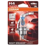 ����, ������ 64193NL-1BL ����� H4 12V 60/55W P43t Night Breaker Laser +150% ������ ����� 1 ��. Osram 64193NL01B 64193NL01B ����