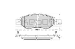 ������� ��������� �������� �������� �������� ��� Subaru Legasy IV, Outback (BM, BR), Tribeca (B9) AN-703WK Akebono AN703WK AN703WK ����