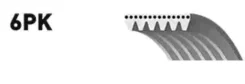 ������ ������������ XF 68433 Gates 6PK1853 6PK1853 ����