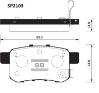 ������� ���������, ������ Sangsin Brake SP2103 SP2103 ����