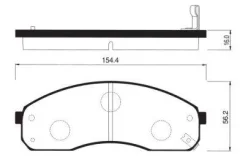 ������� �������� �. Kia Carnival 2.5/3.5/2.9CRDi/Sedona 2.5/2.9HPDi 00 SP1116SNS 821 02 ! Sangsin Brake SP1116 SP1116 ����