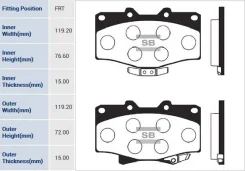 ������� ��������� �������� Toyota Land Cruiser 4.0-4.2TD 90/4Runner 2.4-3.0TD 87-96 SP1420 Sangsin Brake SP1420 SP1420 ����