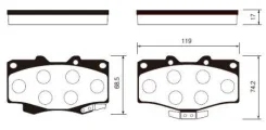 ������� �������� ��������! Toyota Land Cruiser 4.0-4.2TD 90/4Runner 2.4-3.0TD 87-96 SP1222 Sangsin Brake SP1222 SP1222 ����