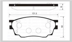 ������� ��������� Mazda 6 1.8 02- �������� SP2027 Sangsin Brake SP2027 SP2027 ����