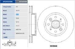 ���� ���������, �������� Sangsin Brake SD2044 SD2044 ����