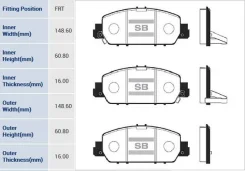 ������� ��������� �������� Honda Accord all 13 SP1779 Sangsin Brake SP1779 SP1779 ����