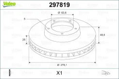 ���� ��������� �������� (������ 186819) Valeo PHC 297819 297819 ����