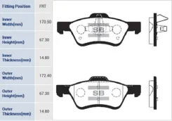 ������� �������� � SP1497SNS GDB1752 [8M6Z2001A], Sangsin Brake SP1497 SP1497 ����