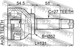 ���� �������� 30x53.6x27 | ����� ����/��� | Subarulegacy B14, XV G33, Legacy B13, Impreza G22, Forester S12, Imprez Febest 0810B13 0810B13 ����