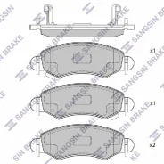 ������� �������� �����.! Suzuki Wagon/Ignis II R+ 1.3i/1.5i/1.3DDiS, Subaru Justy 1.3/1.5 03 SP1601 Sangsin Brake SP1601 SP1601 ����