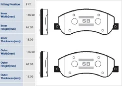 ������� �������� ���.! Ford Transit 2.2TDCi/2.4TDCi/2.3 16V 06 SP1675A Sangsin Brake SP1675A SP1675A ����