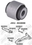 ����������� /������ ������ Jikiu ��� Honda Civic 1995-2000 CR-V 1997-2001 Domani Orthia Partner BH28098 HARM10 52343SH3004 52343SK7003 Jikiu BH28098 B...