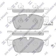 ������� �������� ��������! MB W166/X166 3.0-5.0/2.5CDi/3.5CDi 11 SP1956 Sangsin Brake SP1956 SP1956 ����