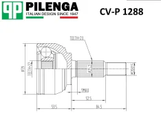 ���� �������� Logan/Largus 1.6 16V LADA Largus, Logan, Sandero CV-P1288 Pilenga CVP1288 CVP1288 ����