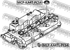 ������ ������ �������� ������� ������� (4 ��. � ��������) Mitsubishi Pajero 2006- MCP-KA4TL-PCS4 Febest Mcpka4Tlpcs4 MCPKA4TLPCS4 ����