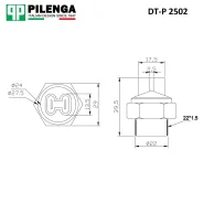 ������ ����������� ����������� �������� (87-92*C) LADA 2101-2141 DT-P2502 Pilenga DTP2502 DTP2502 ����
