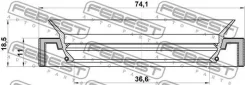 ������� ������� 36.6x74.1x11x18.5 | ����/��� | Febest 95HAY38741118C 95HAY38741118C ����