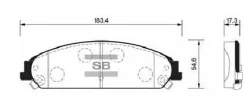 ������� ��������� �������� Chrysler 300C 3.0CRD 04, Dodge Caliber SP1509 Sangsin Brake SP1509 SP1509 ����