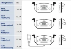 ������� ���� ���. � ������� �� Sangsin Brake SP1736, ����� �������� SP1736 ����