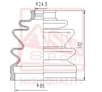 ������� ����� (�-�� ��� ������) 25x85x88 ASVA ASBT21 ASBT21 ����