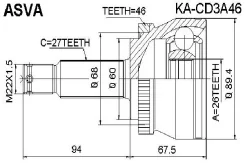 ���� �������� 26x60x27 KACD3A46 ����
