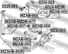 ����������� ������ ���� | ��� ����/��� | Febest MZAB063 MZAB063 ����