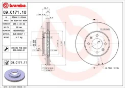 ���� ����. ���. ����. [256x22mm] 4 ���. Brembo 09C17111 09C17111 ����