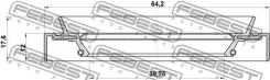 ������� ������� 41x64x12x17.6 | ����/��� | Febest 95HDS41641218C 95HDS41641218C ����