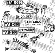 ����������� ����� ������ Toyota MARK 2 92-00 TAB-065 Febest TAB065 TAB065 ����