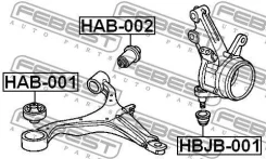 ����������� ������ �������� Honda CR-V II HAB-002 Febest HAB002 HAB002 ����