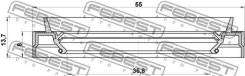 ������� ������� 36.8x55x8x13.7 | ����/��� | Nissan, Infiniti, Renaultmurano RUS MAKE Z51R, Qashqai J10E, March K13T Febest 95JES38550814X 95JES3855081...
