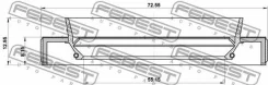 ������� ��������� 55.15x72.55x8.15x12.95 | ����� ����/��� | Febest 95HBY57720813X 95HBY57720813X ����