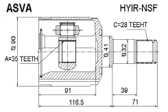 ���� ���������� (OEM-����������) | ����� ���� | ASVA Hyirnsf 1211SFCLRH, 495002B510, 495002B520, 495002B600, 495002B600A, 495002B610, 496052BA10, 4960...