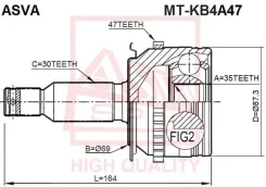 ���� �������� 35x69x30 ASVA MTKB4A47 MTKB4A47 ����