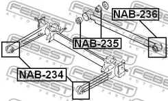 ����������� ���� �������� Nissan AD VAN/Wingroad Y11 1999-2004 NAB-236 Febest NAB236 NAB236 ����