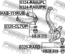 ����������� ��������� �������� ������ | ����� ����/��� | Febest HAB151RUB HAB151RUB ����