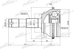 ���� �������� � ������� ABS 35x71.5x29 ABS54T FIAT Ducato Russia 08- Patron PCV1334 PCV1334 ����