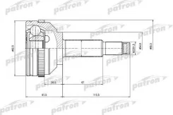 ���� ������ �-�� 26x54x32 ABS:47T Chrysler: Pacifica 04-08 - � ABS PCV6751 ����