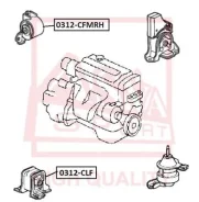 ������� ��������� �������� Honda Accord CF3/CF4/CF5/CL1/CL3 1998-2002 ASVA 0312-CLF 0312CLF ����