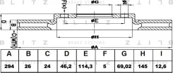 ���� ��������� �������� ������������� Hyundai Santa Fe 01- 5171226100 Blitz BS0271 BS0271 ����
