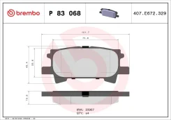 ������� ��������� �������� | ��� | Brembo P83068 P83068 ����