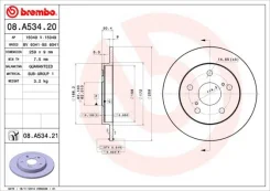 ���� ��������� UV Coated | ��� | Brembo 08A53421 08A53421 ����