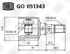 ���� �����. ��� �/� Daewoo Matiz (98-) | ����� ��� | Trialli GO051343 GO051343 ����