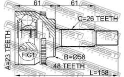 ���� �������� 23x58x26 | ����� ����/��� | Febest 0110ZZE120A48 0110ZZE120A48 ����