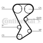 ������ ��� Chrysler Voyger III 2.4 16V Z=146*28 00 Contitech CT1144 CT1144 ����